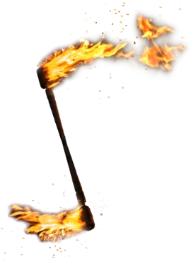 FireGuy's fire baton