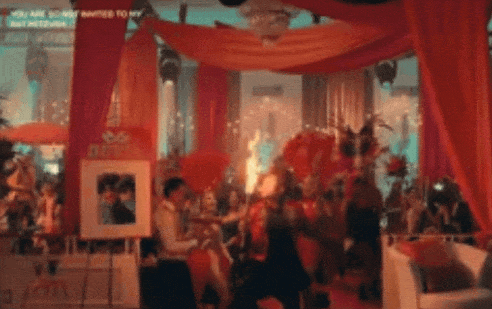 FireGuy blowing a fireball for a movie turned into a GIF.