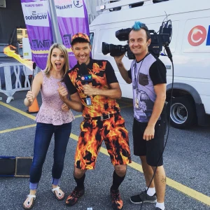 FireGuy with local media